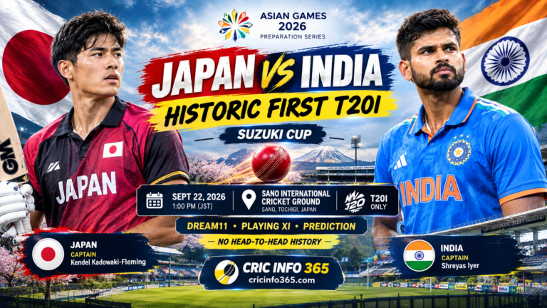 Japan vs India T20I Prediction and Playing XI