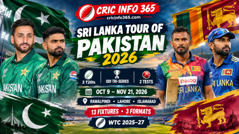 Sri Lanka Tour of Pakistan 2026 Full Schedule Guide
