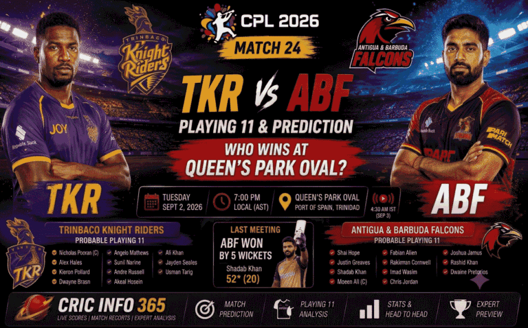 TKR vs ABF Playing 11 & Prediction CPL 2026 Match 24 Who Wins at Queen's Park Oval (2)